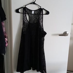 West Loop Lace Tank Baby Doll Dress